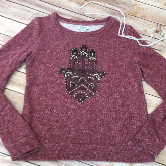 Hamsa hand long sleeve top - Picture 1 of 6